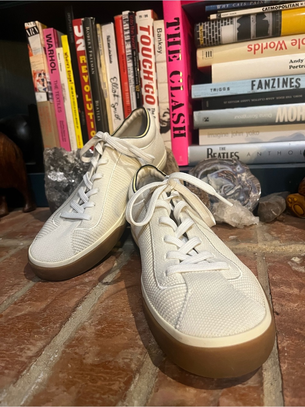 Rothy's Women's White Knit Sneakers